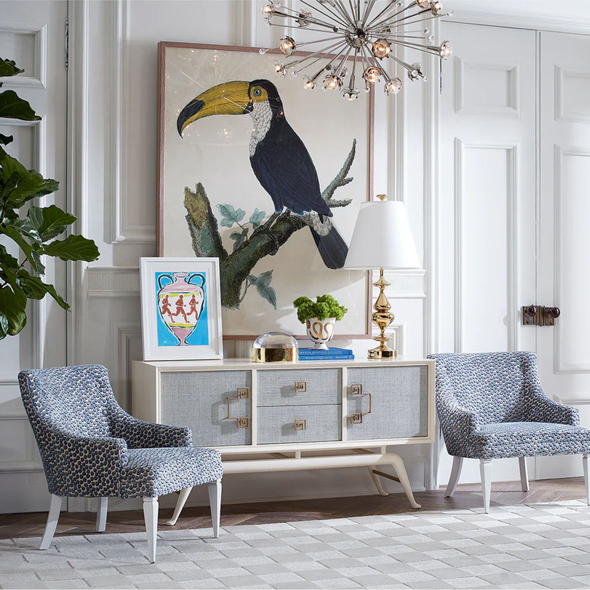 Jonathan Adler Sputnik Chandelier - Antique Brass