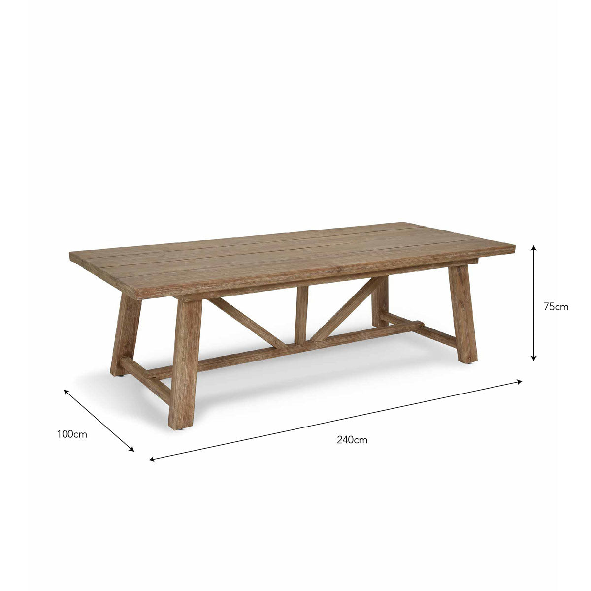 Garden Trading Chilford Solid Wood Dining Table Large