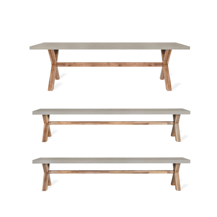 Garden Trading Burford Table & Bench Set Large Natural