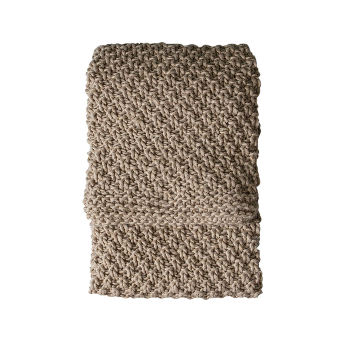 Gallery Direct Moss Chunky Knitted Throw