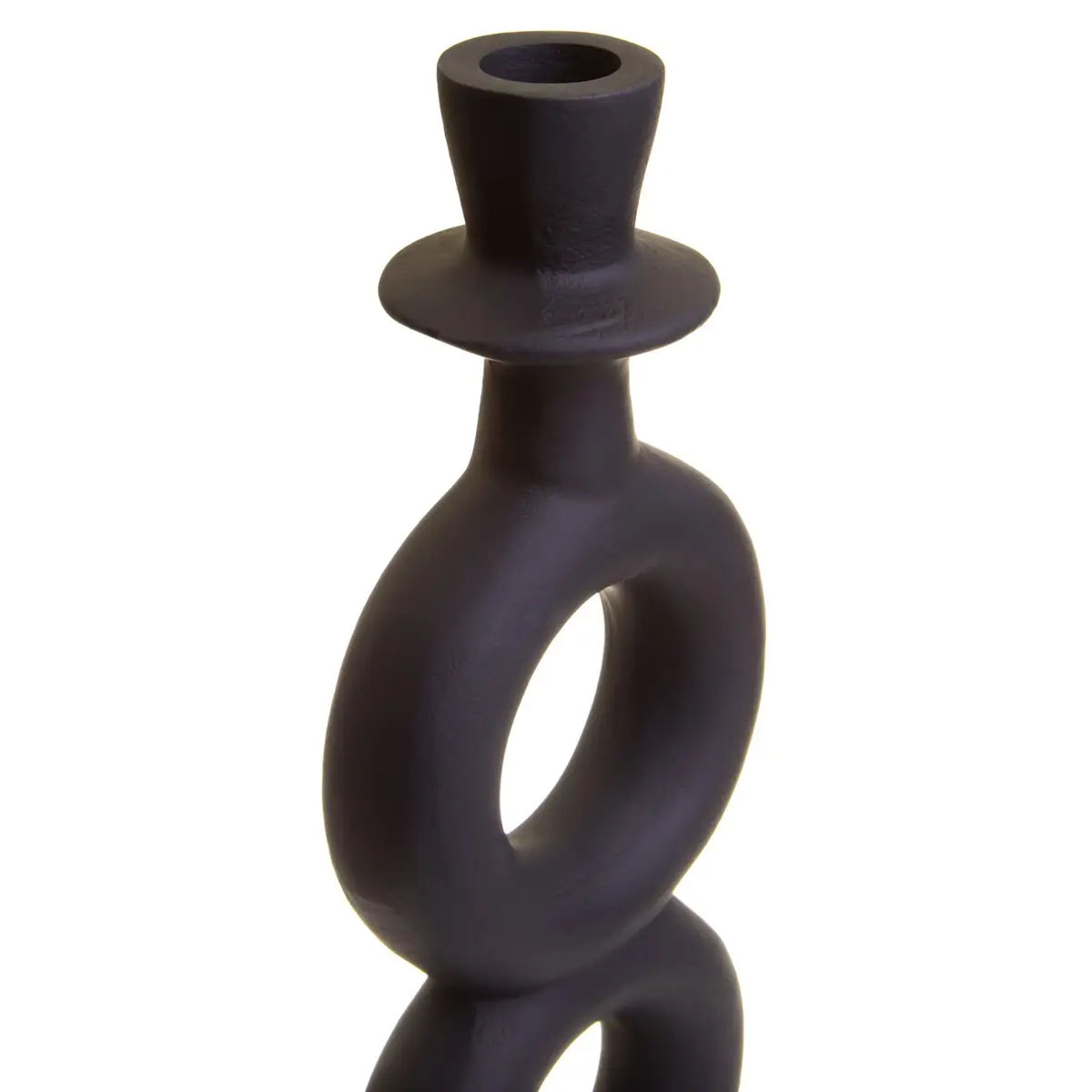 Beaumonde Home Hapax Large Black Candle Holder