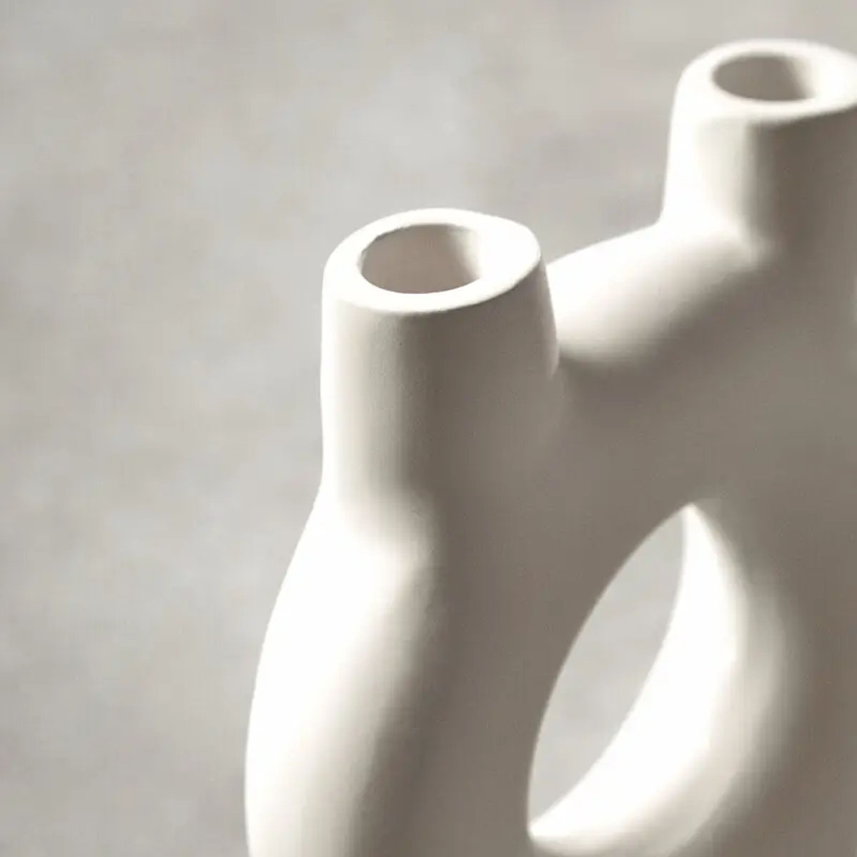 Beaumonde Home Hapax Small Cream Candle Holder