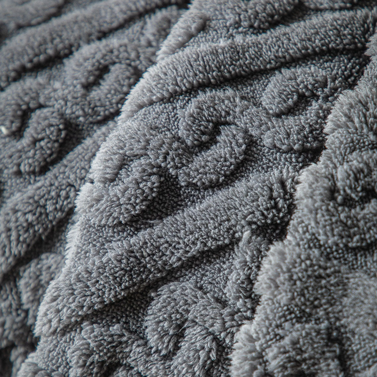 Gallery Direct Textures Twist Knit Grey 130x170cm