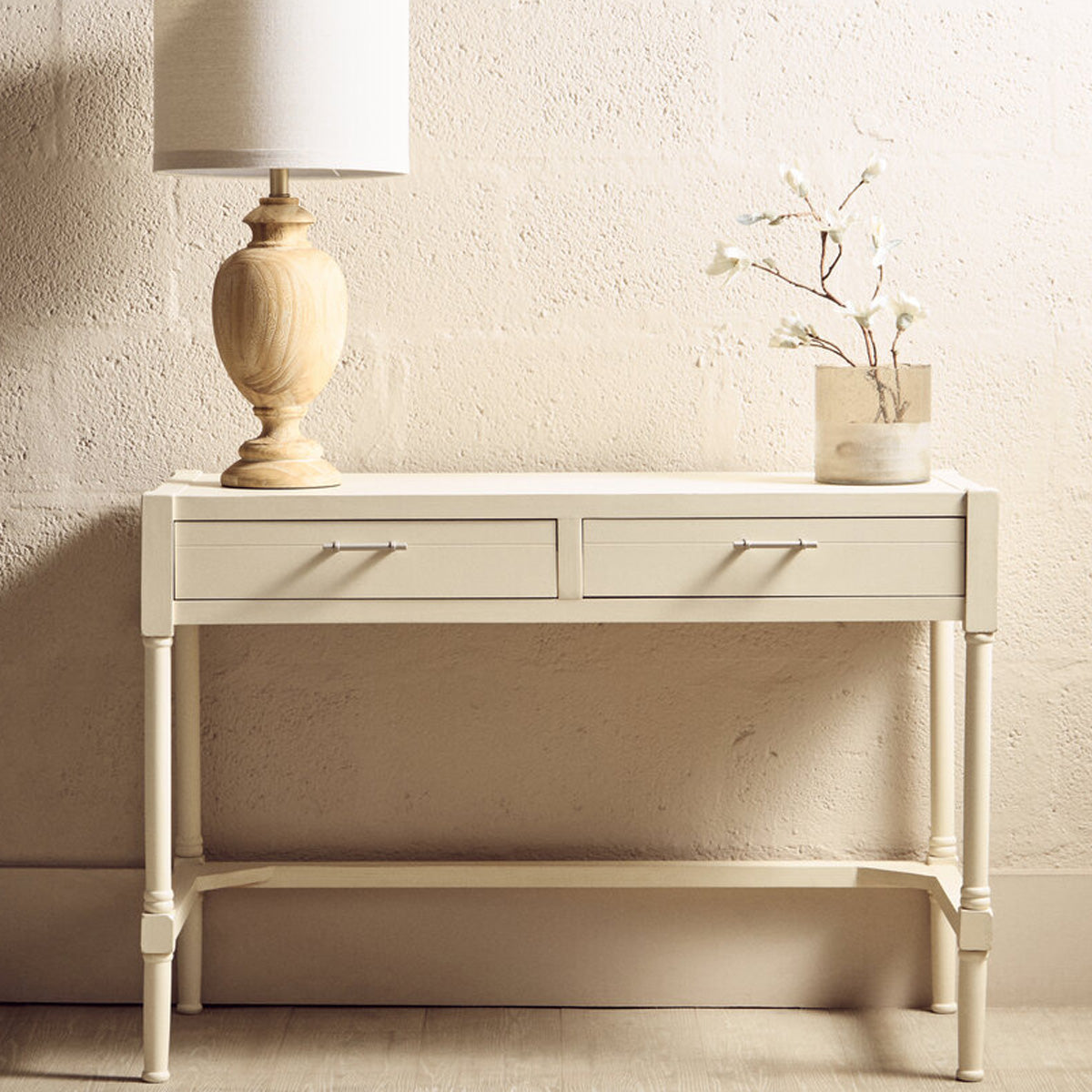 Beaumonde Home Heritage Ivory Desk with 2 Drawers