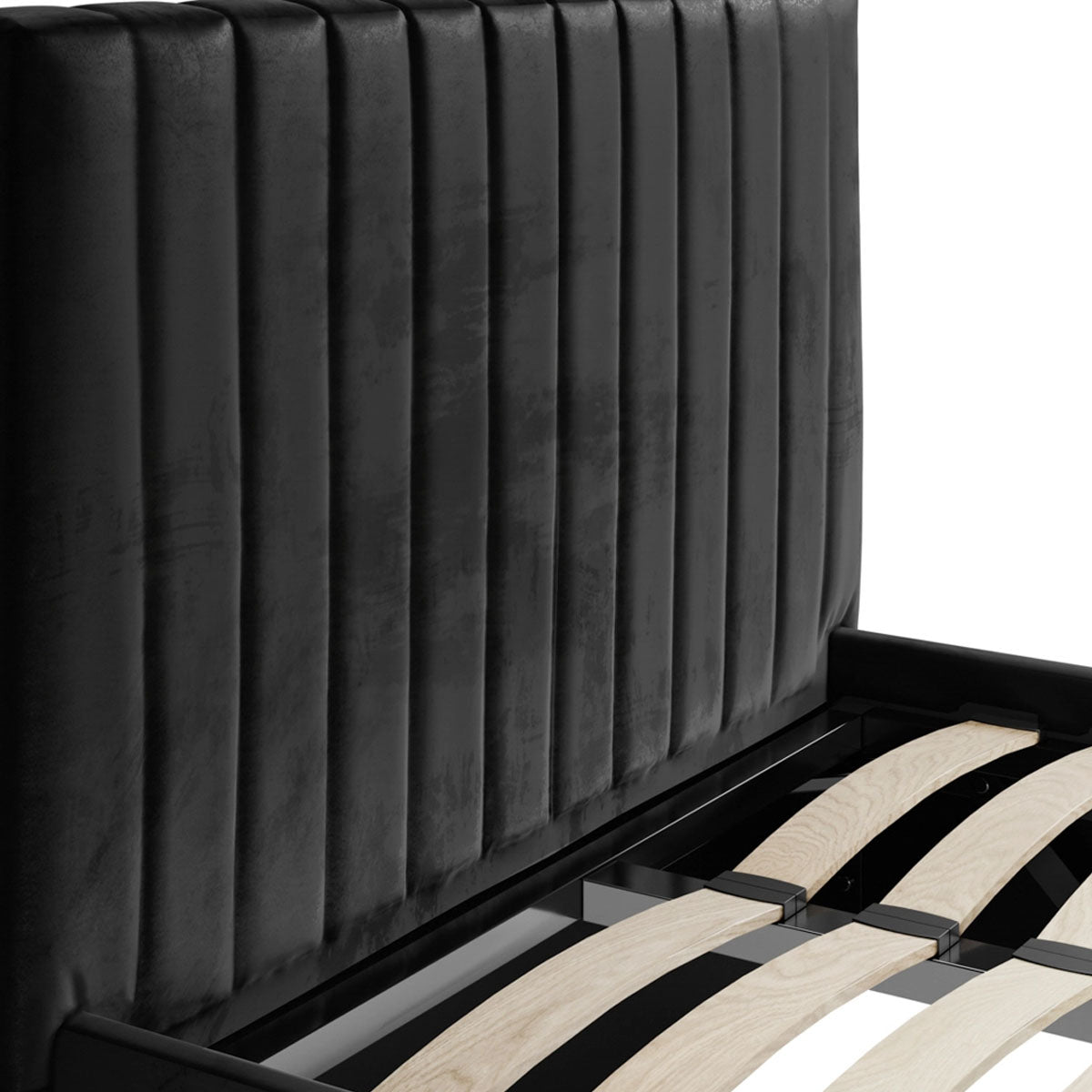 HO+ME Berlin Ottoman Single Bed In Black