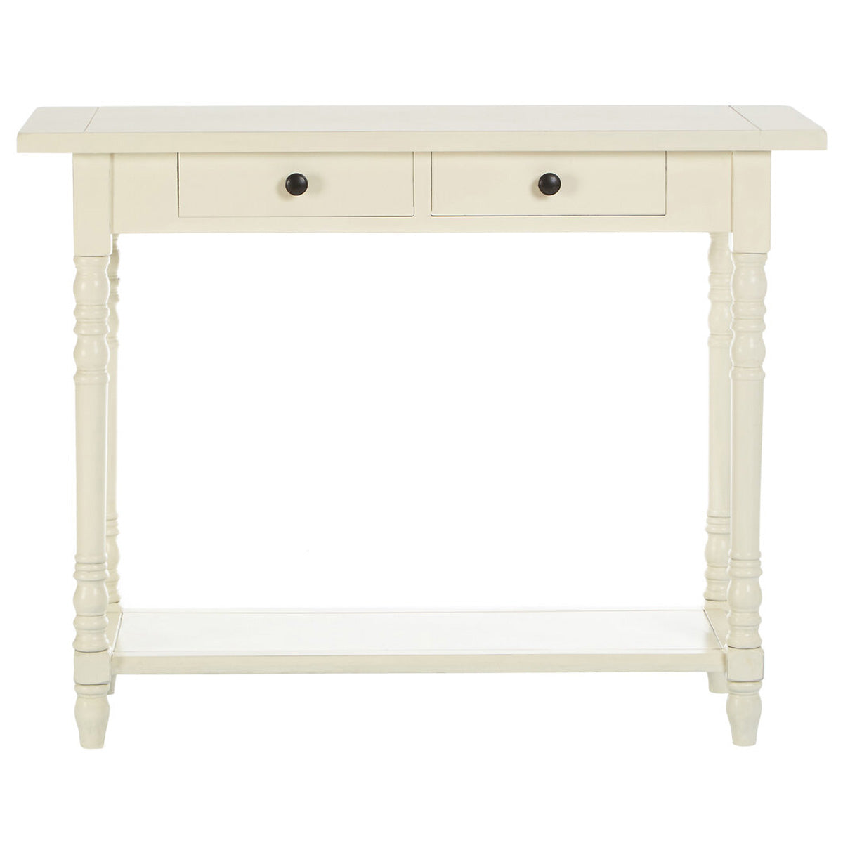 Beaumonde Home Heritage 2 Drawers White Console Table