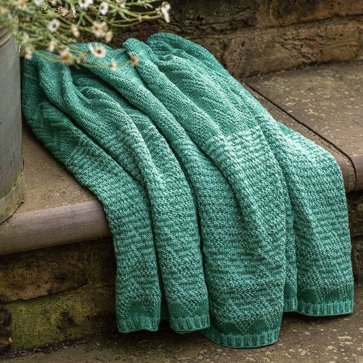 Gallery Direct Nalu Knitted Herringbone Throw