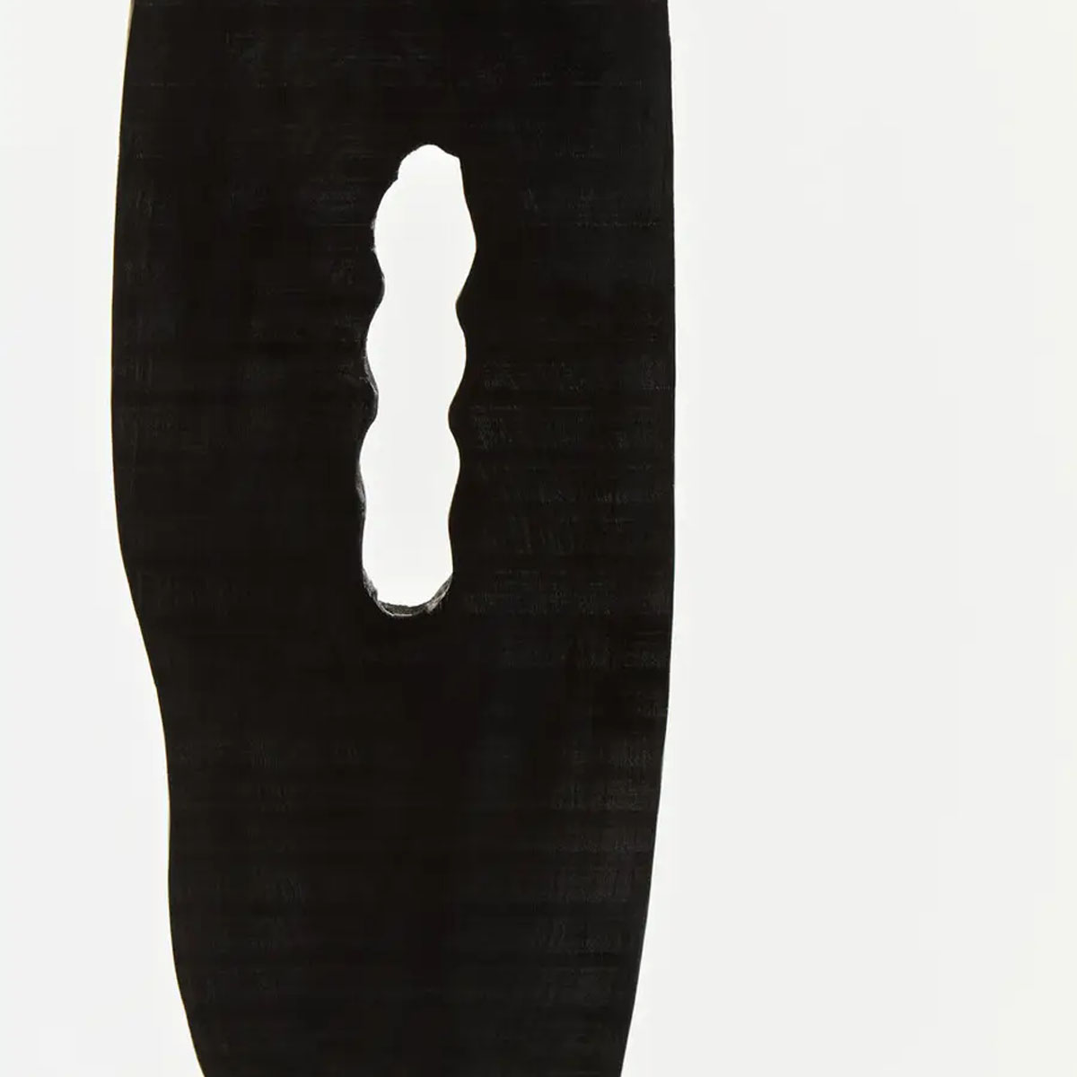 Beaumonde Home Fidel Rustic Black Vertical Mango Wood Slice Sculpture