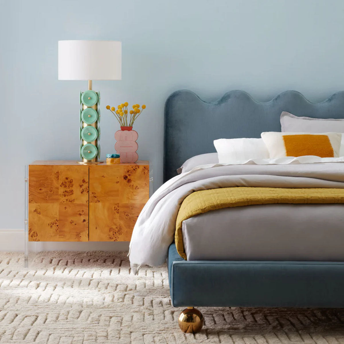 Jonathan Adler Bond Small Cabinet - Burled Mappa