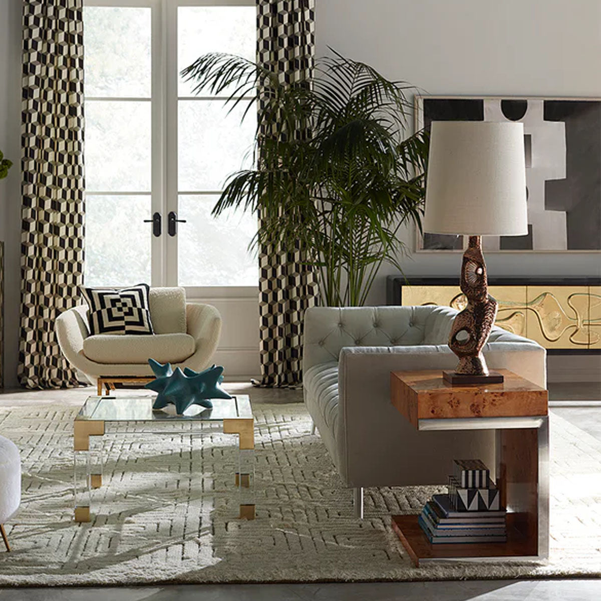 Jonathan Adler Bond Cantilevered Side Table – Beaumonde