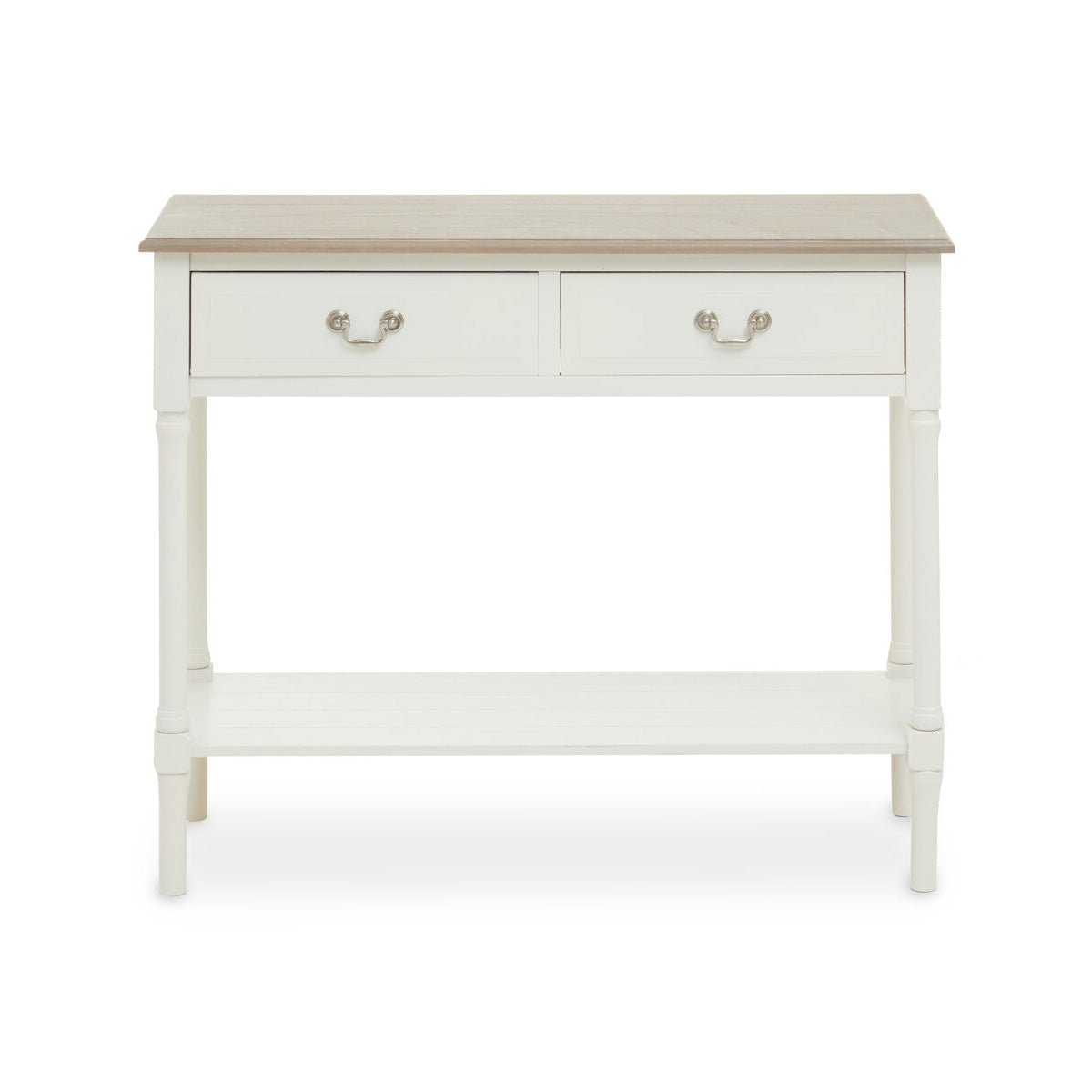 Beaumonde Home Heritage 2 Drawer Ivory Console Table