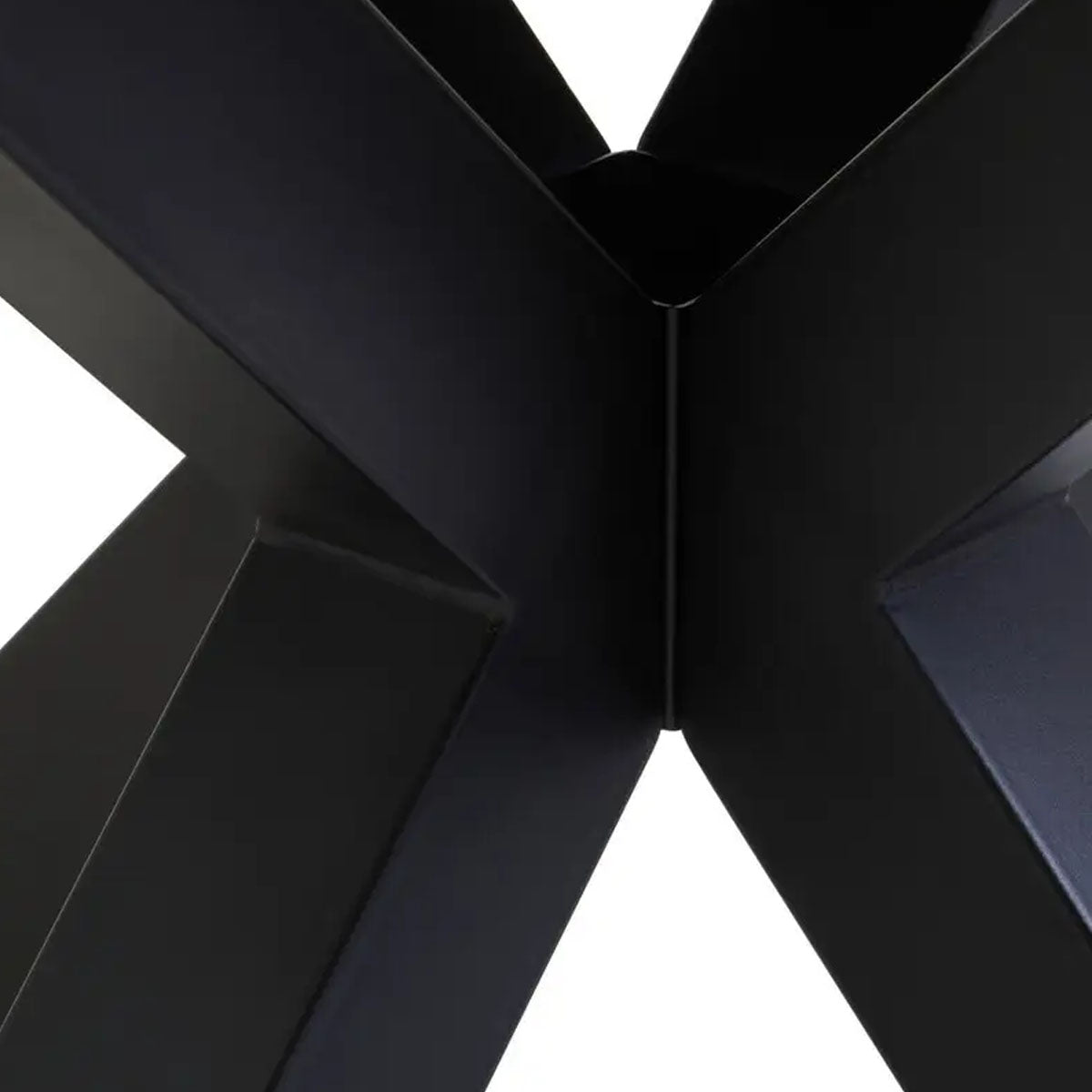 Beaumonde Home Salford Dining Table With Black Metal Legs