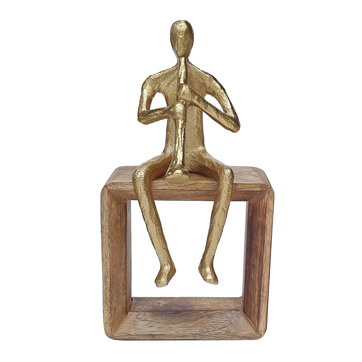 Mindy Brownes Abstract brass coloured sculptures