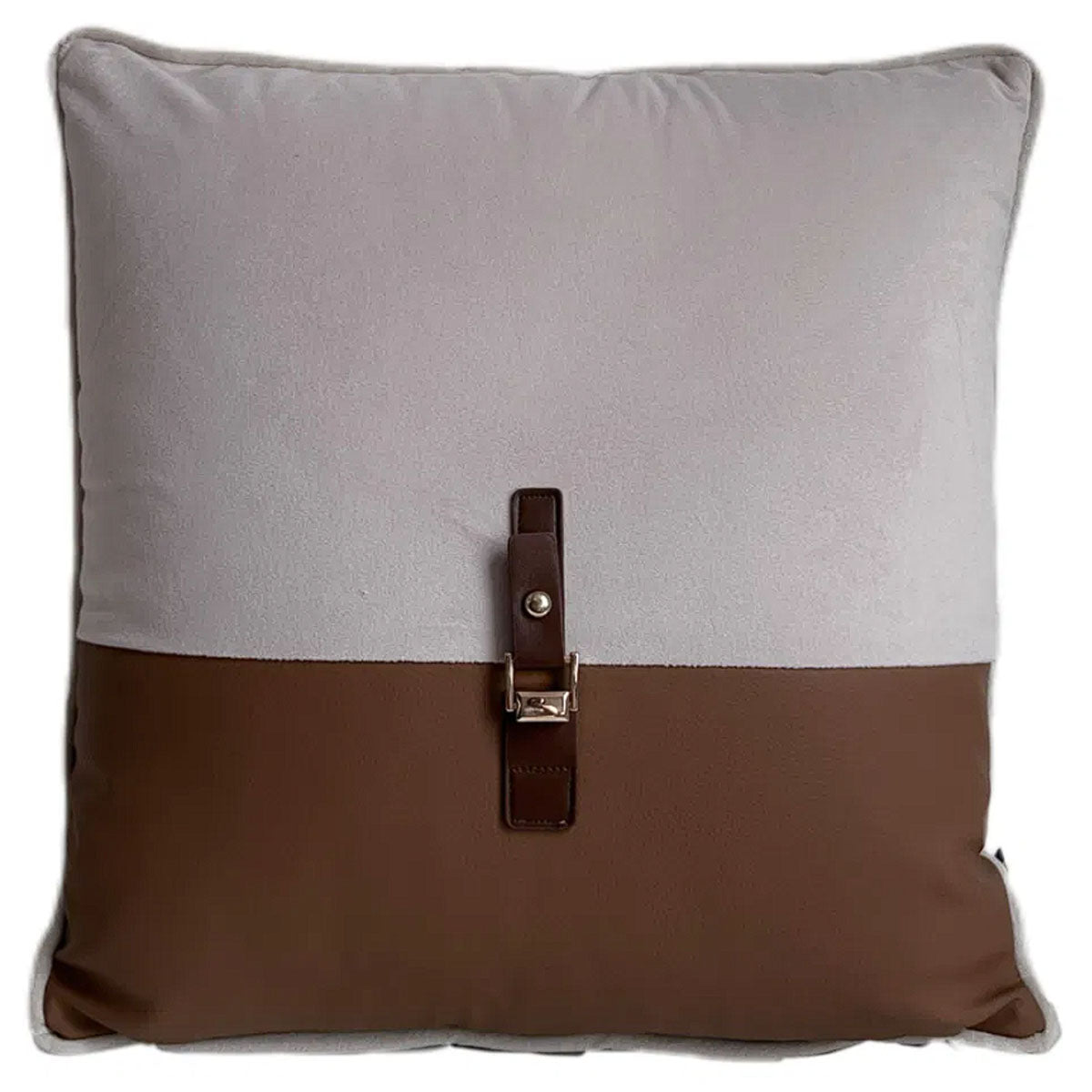 Malini Paul Moneypenny Buckleup Choc Cushion