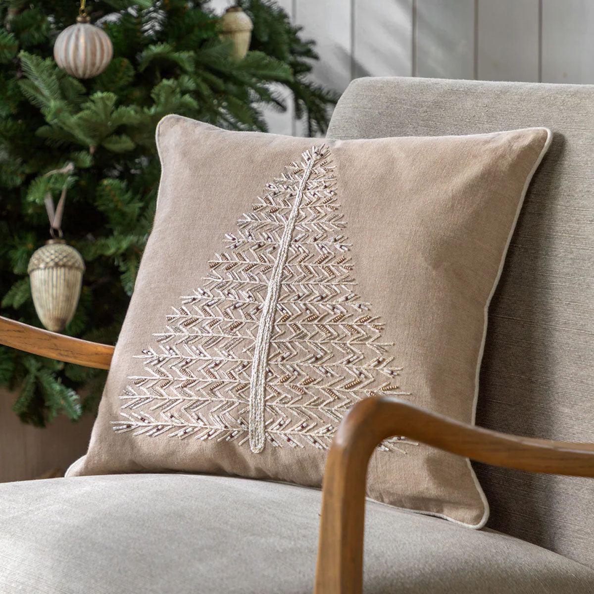 Gallery Direct Pearly White Single Tree Cushion
