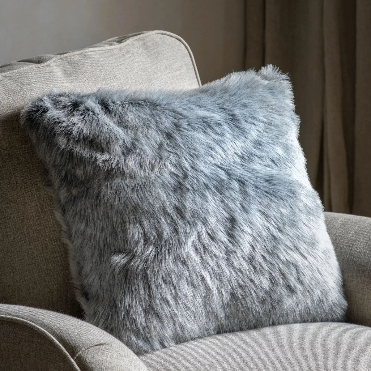 Gallery Direct Alaskan Faux Fur Cushion Premium