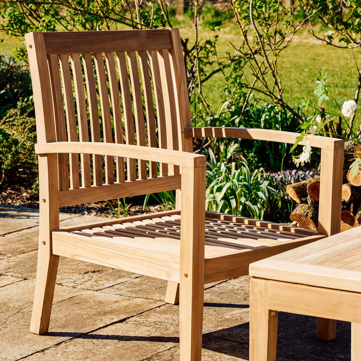 Garden Trading Comfort Teak 4 Seater & Coffee Table Set