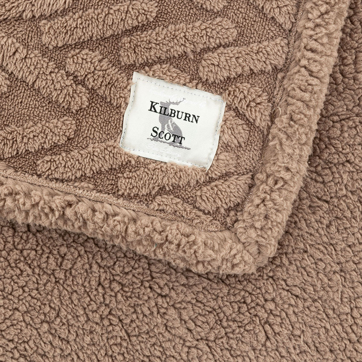 Gallery Direct Herringbone Sherpa Throw