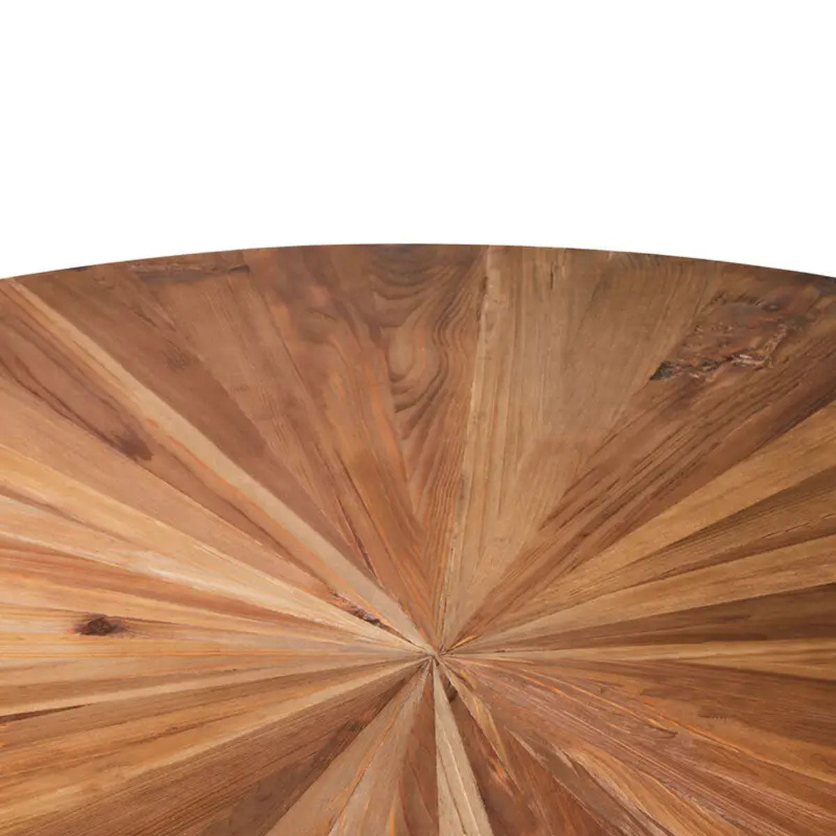 Beaumonde Home Jana Round Fir Wood Dining Table with Splayed Legs