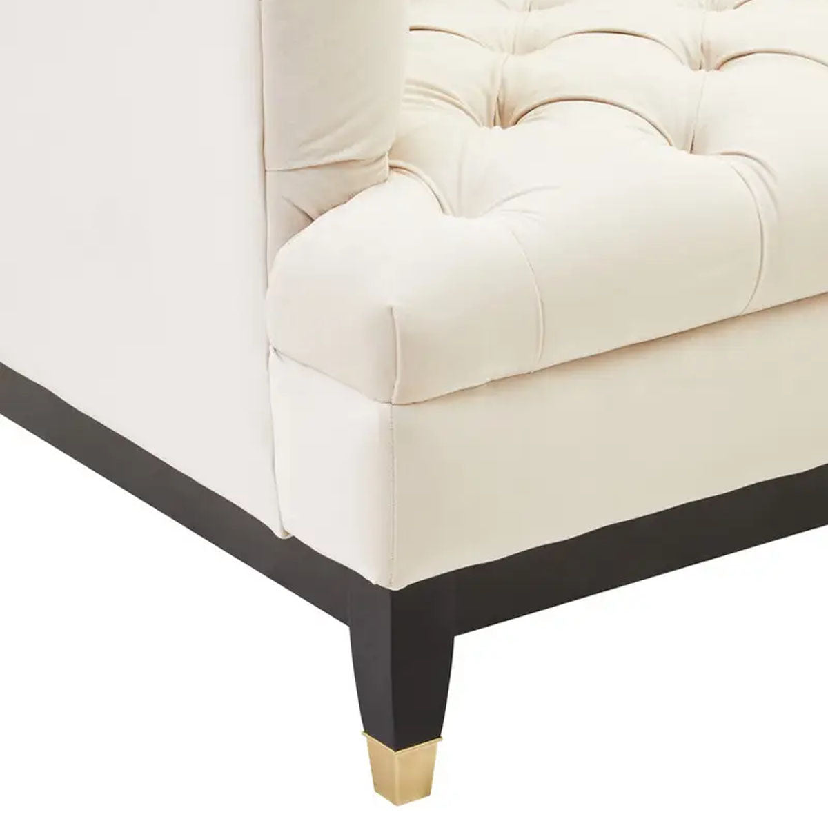 Beaumonde Home Sefira 2 Seat Ivory Fabric Sofa