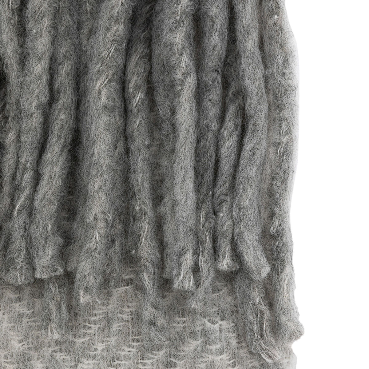 Gallery Direct Faux Mohair Fringe Throw