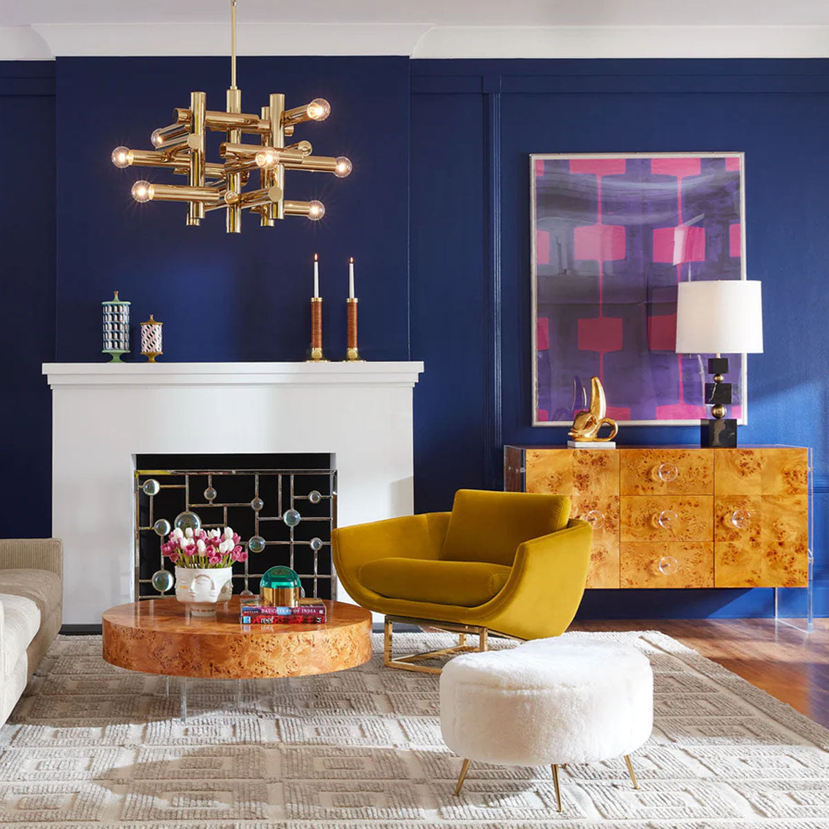 Jonathan Adler Bond Round Cocktail Table