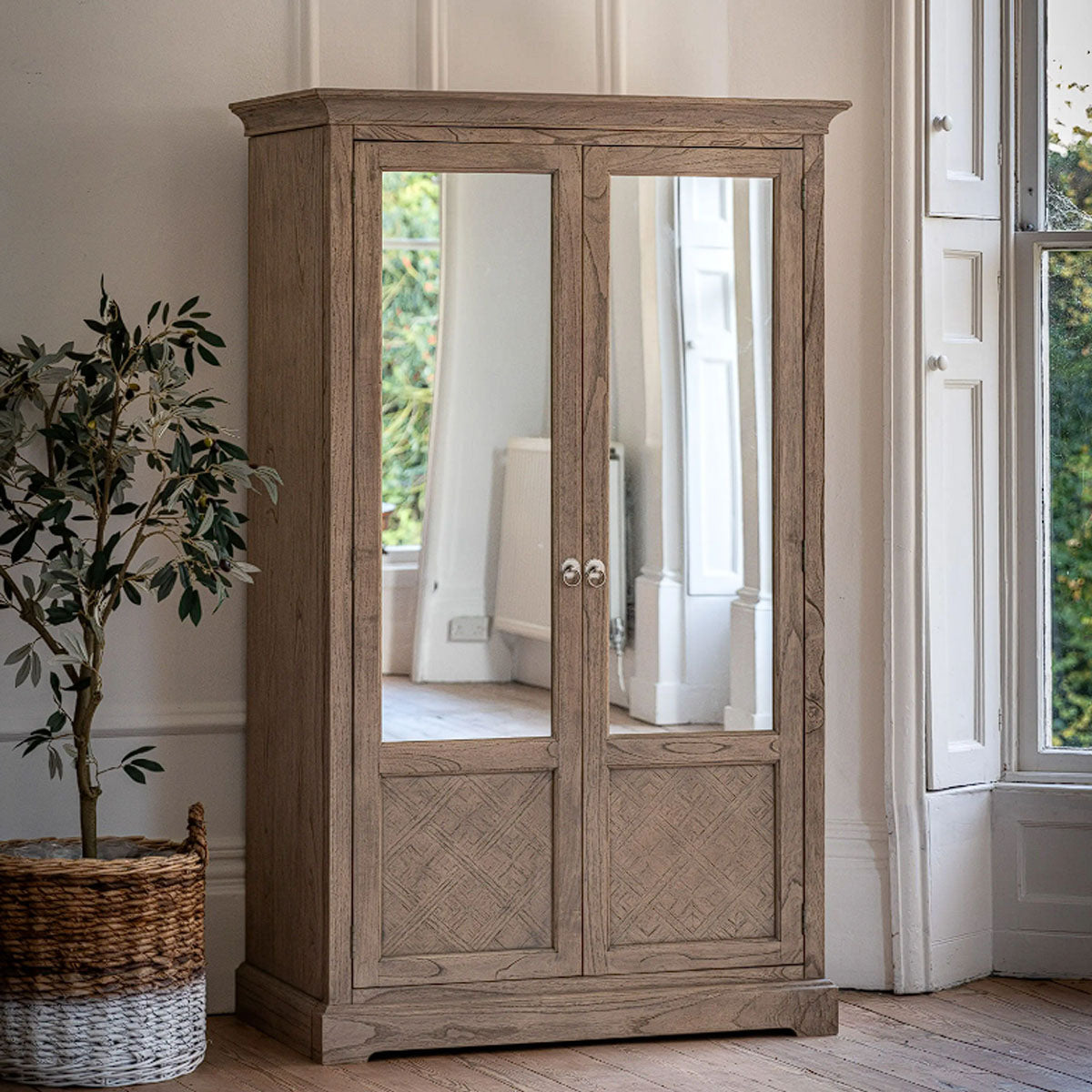 Gallery Direct Mustique 2 Mirror Door Wardrobe