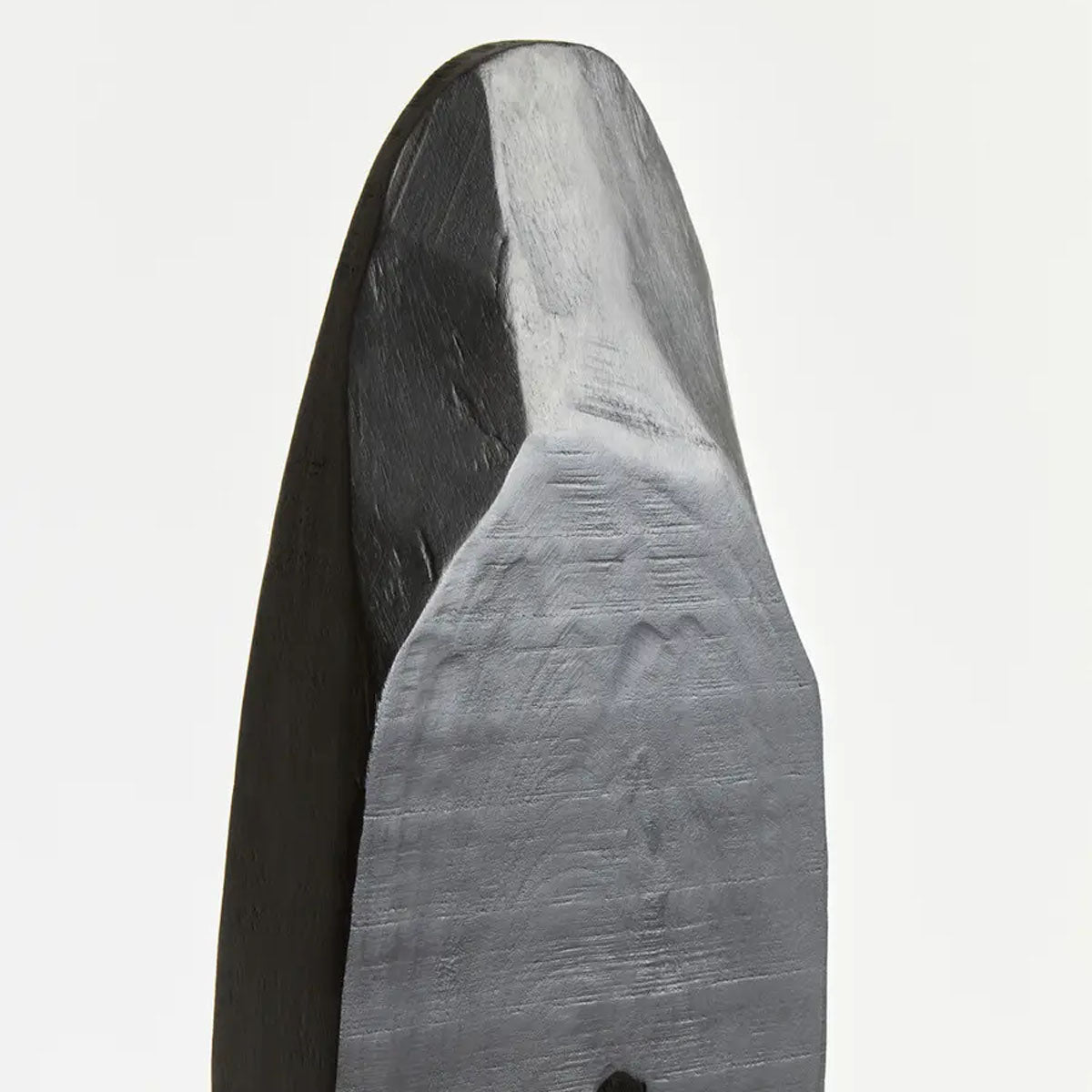 Beaumonde Home Fidel Rustic Black Vertical Mango Wood Slice Sculpture