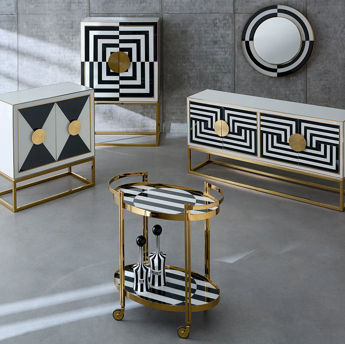 Jonathan Adler Op Art Cabinet