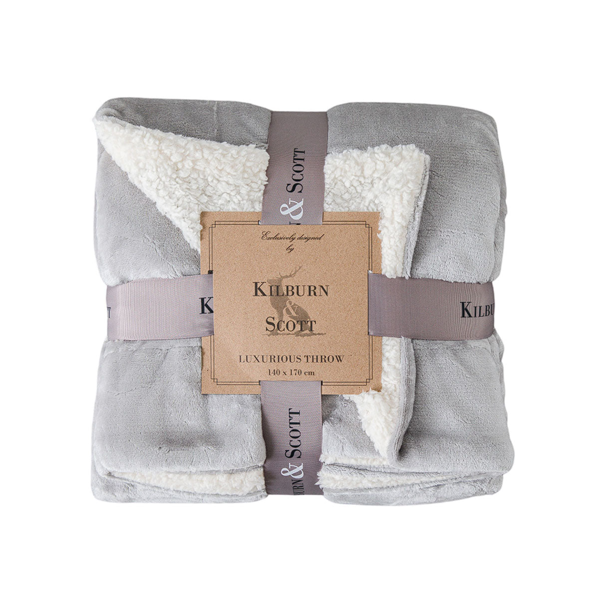 Gallery Direct Sterling Sherpa Throw