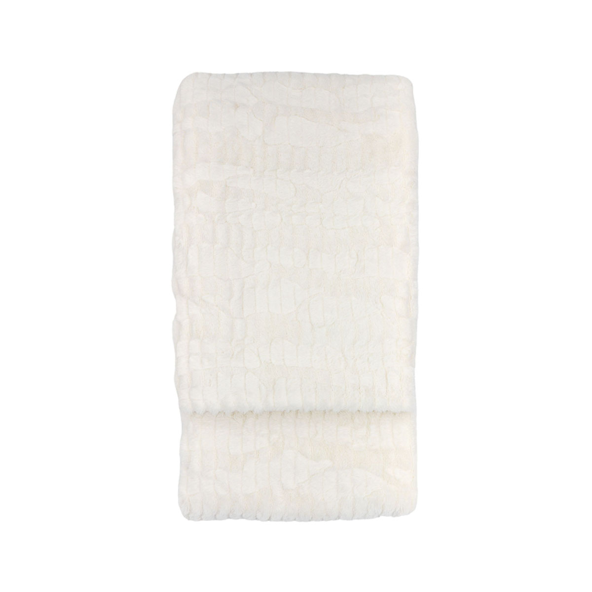 Gallery Direct Textured Rabbit Faux Fur Throw
