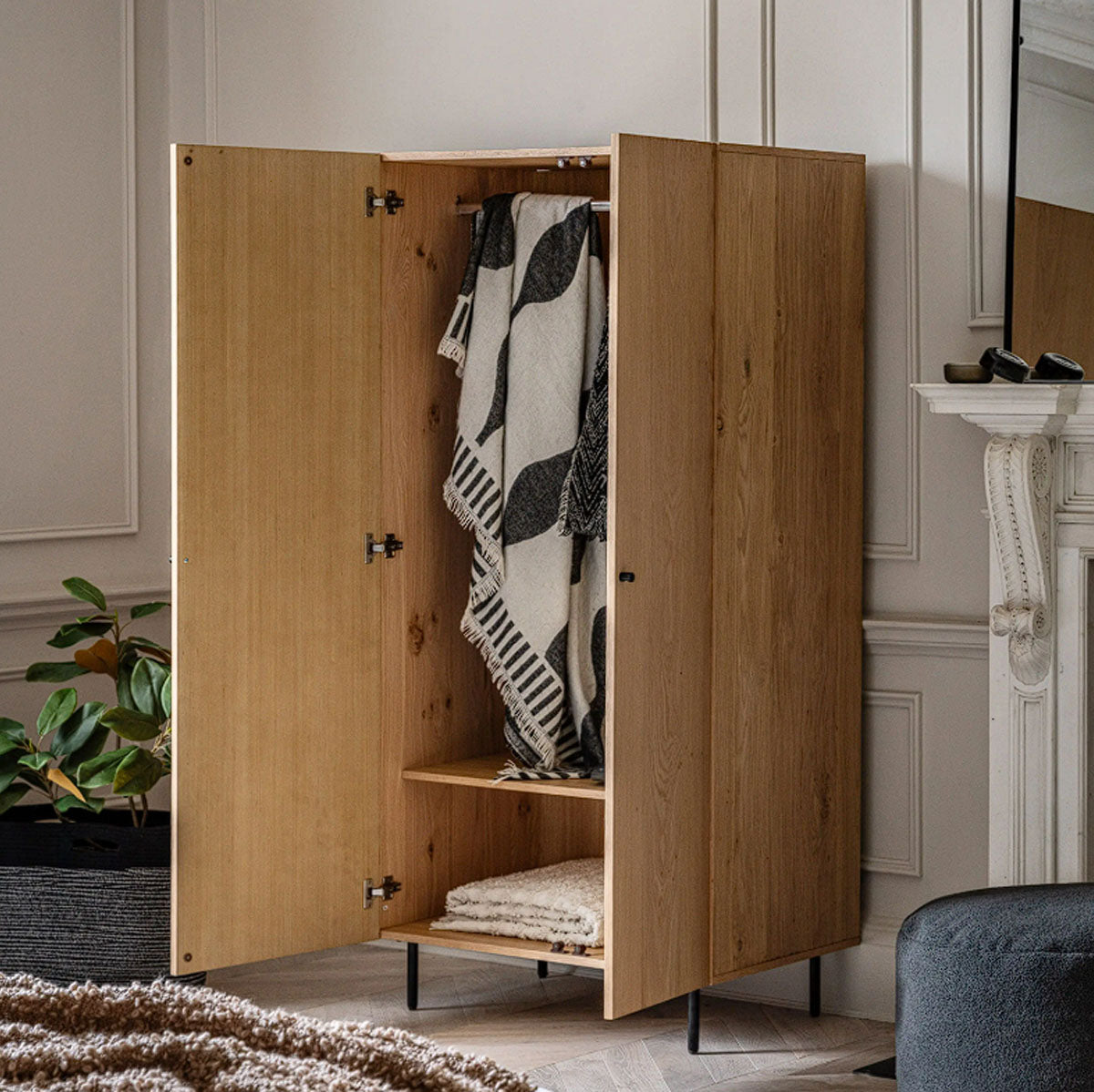 Gallery Direct Ashdown 2 Door Wardrobe