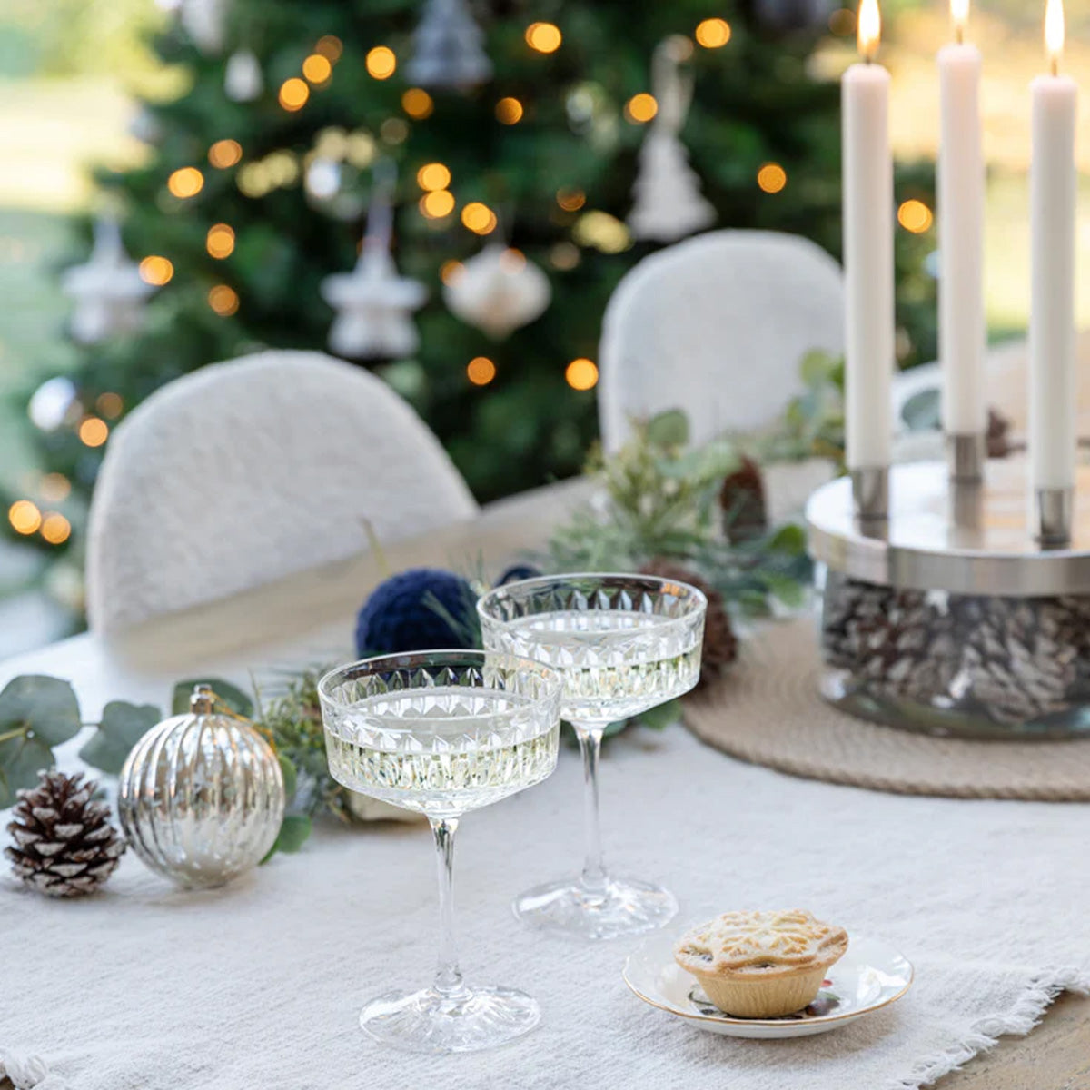 Ivyline Metal Candle Holder with Glass Bowl