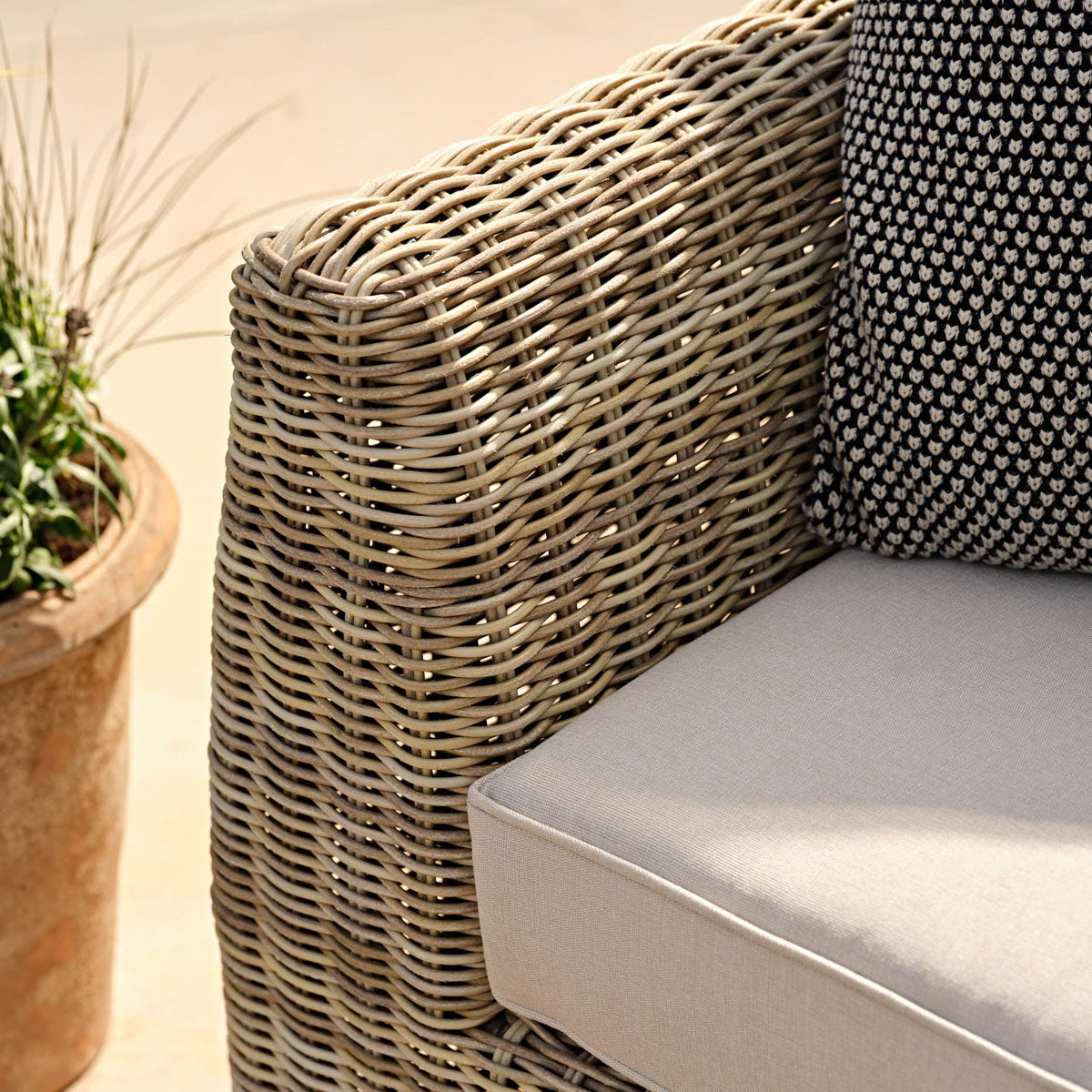Garden Trading Skala Corner Sofa Set Light Rattan