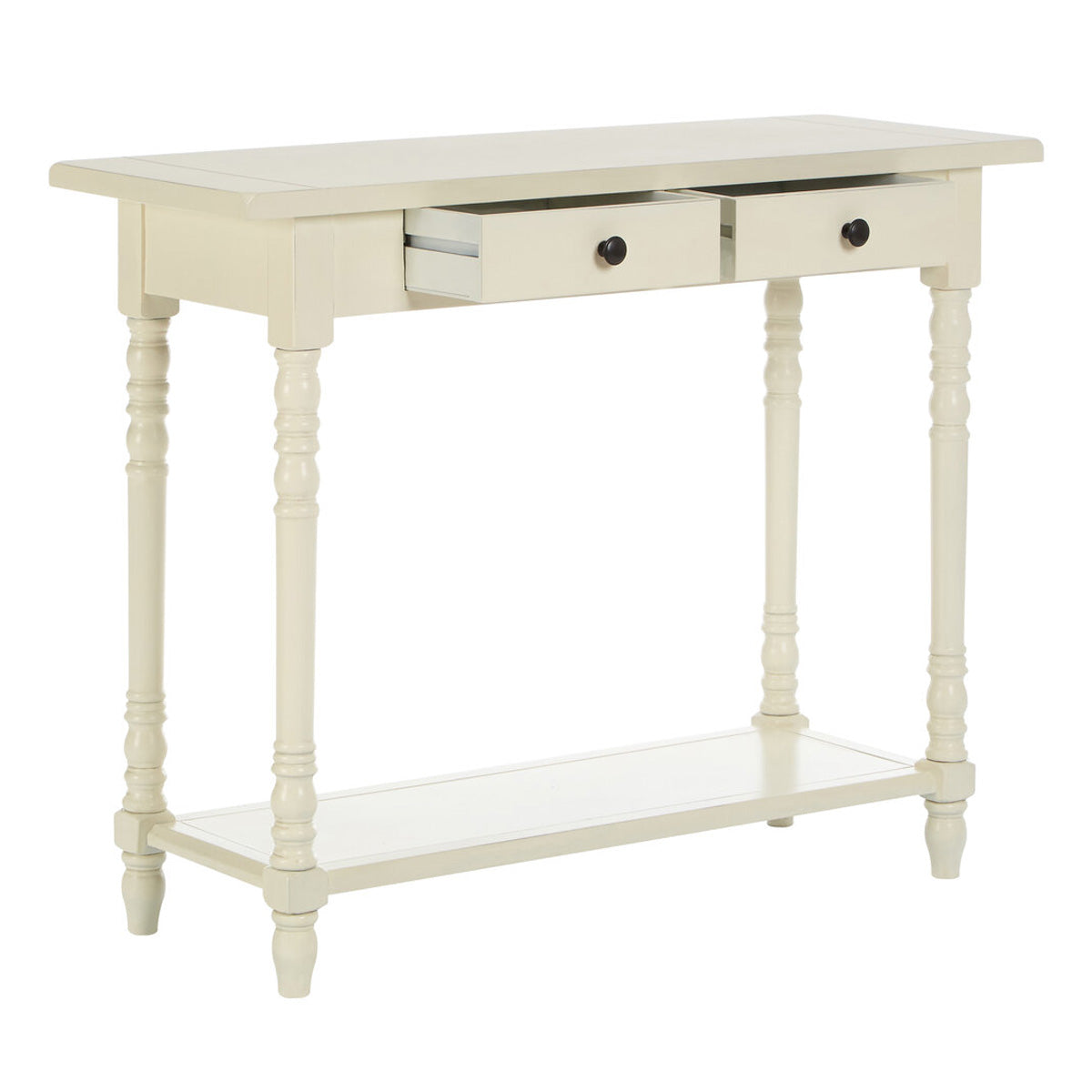 Beaumonde Home Heritage 2 Drawers White Console Table