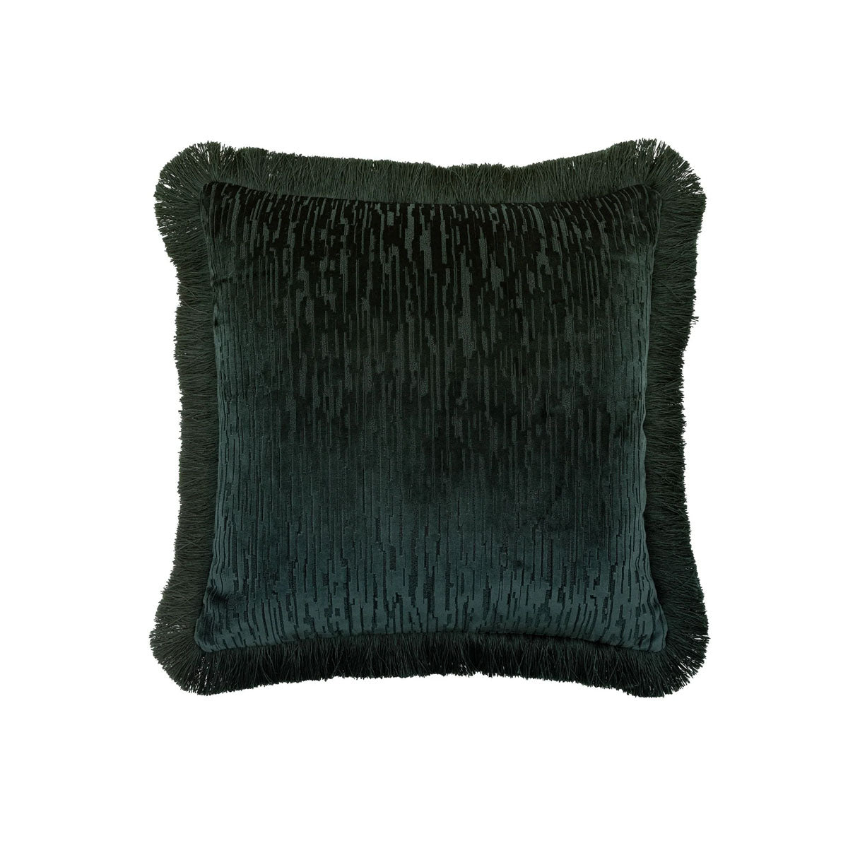 Gallery Direct Cut Velvet Fringe Cushion