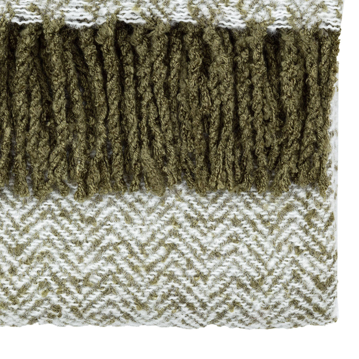 Gallery Direct Herringbone Faux Mohair Throw