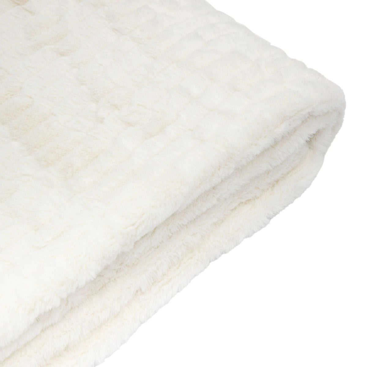 Gallery Direct Textured Rabbit Faux Fur Throw