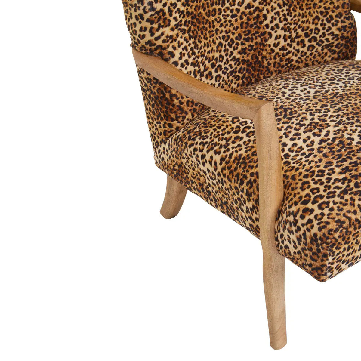 Beaumonde Home Cefena Leopard Print Chair