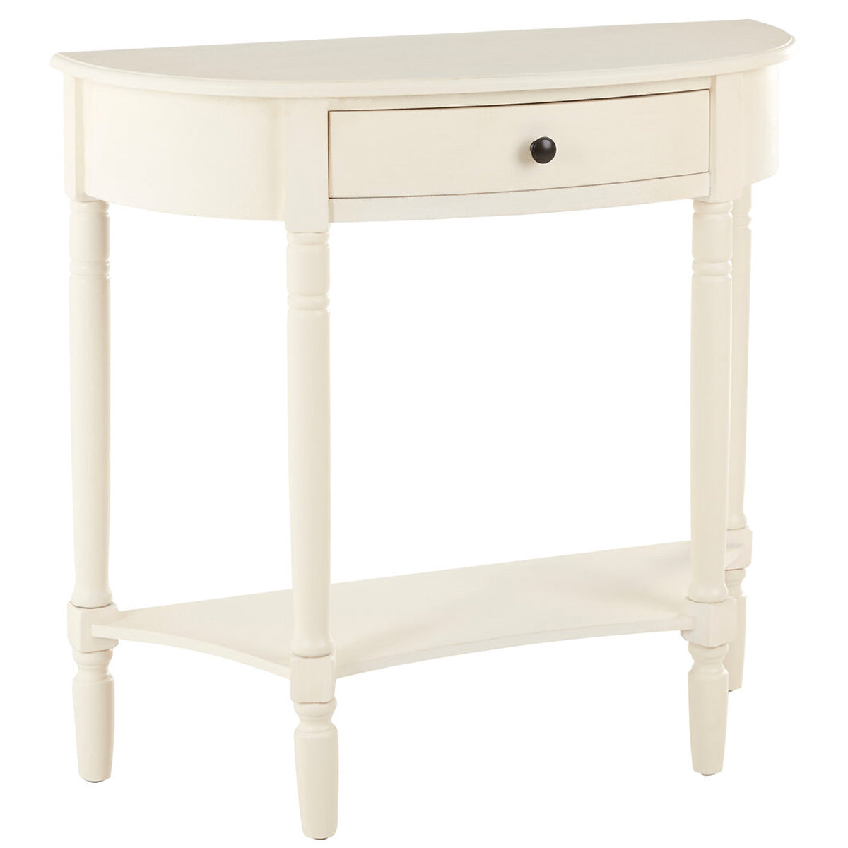 Beaumonde Home Heritage One Drawer Antique White Console Table