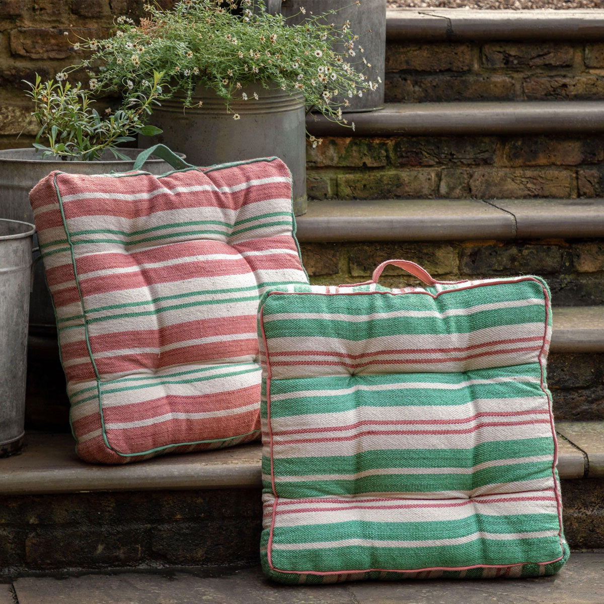 Gallery Direct Sina Stripe Woven Floor Cushion