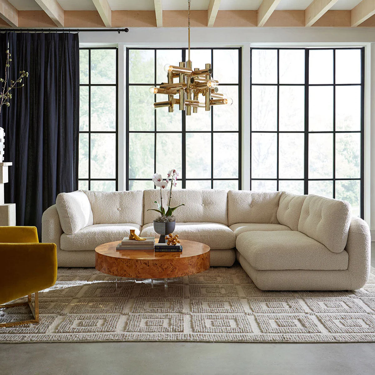Jonathan Adler Bond Round Cocktail Table