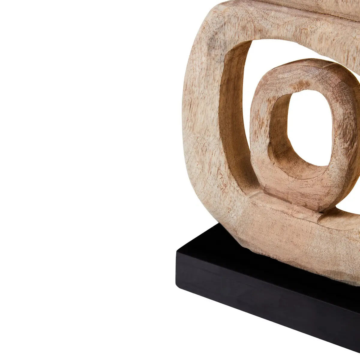 Beaumonde Home Fidel Natural Mango Wood Ring Sculpture