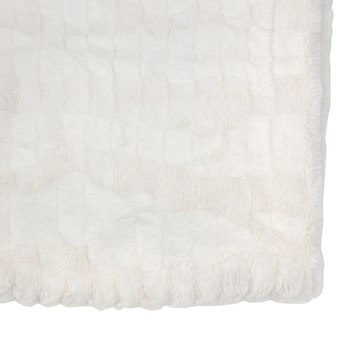 Gallery Direct Textured Rabbit Faux Fur Throw