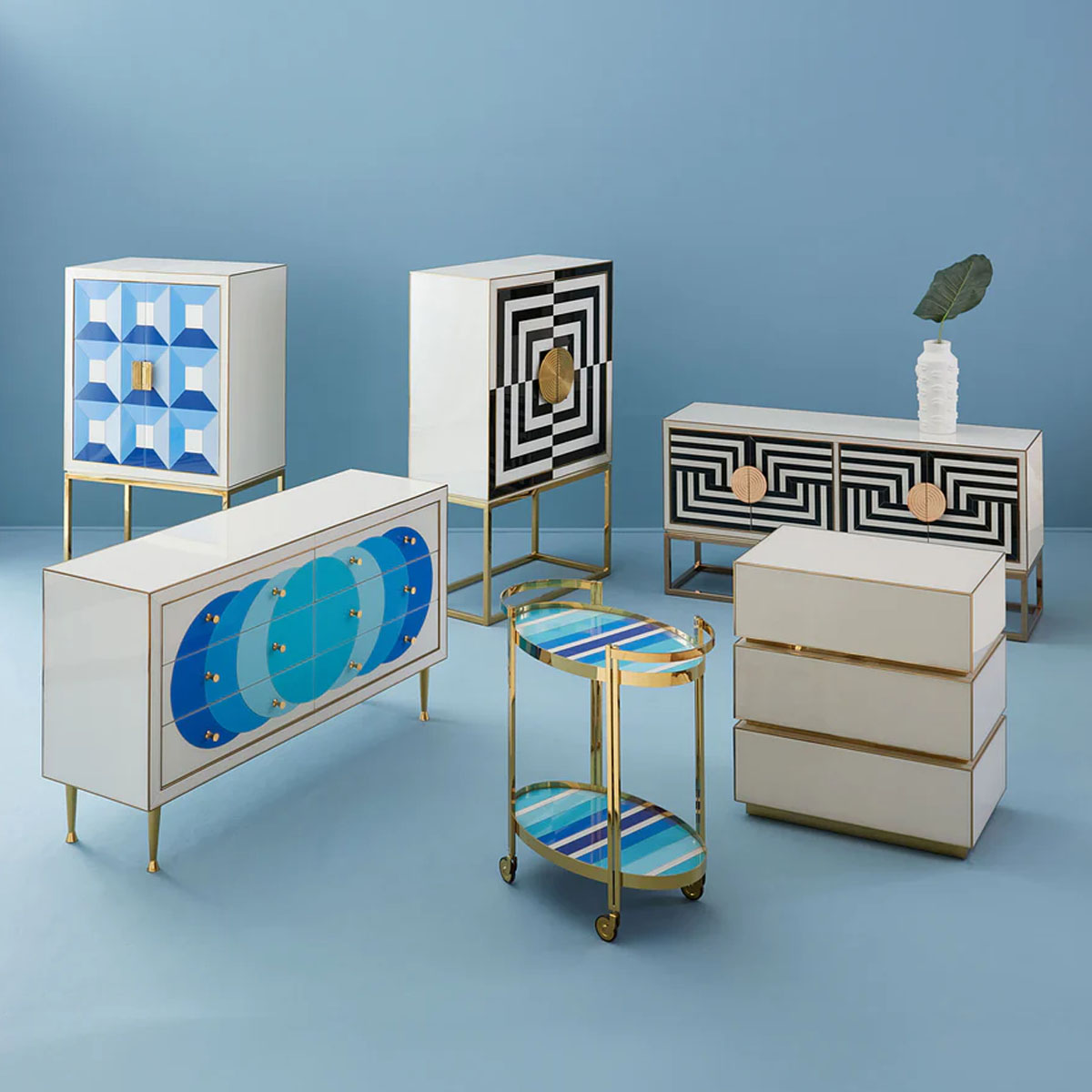 Jonathan Adler Op Art Bar