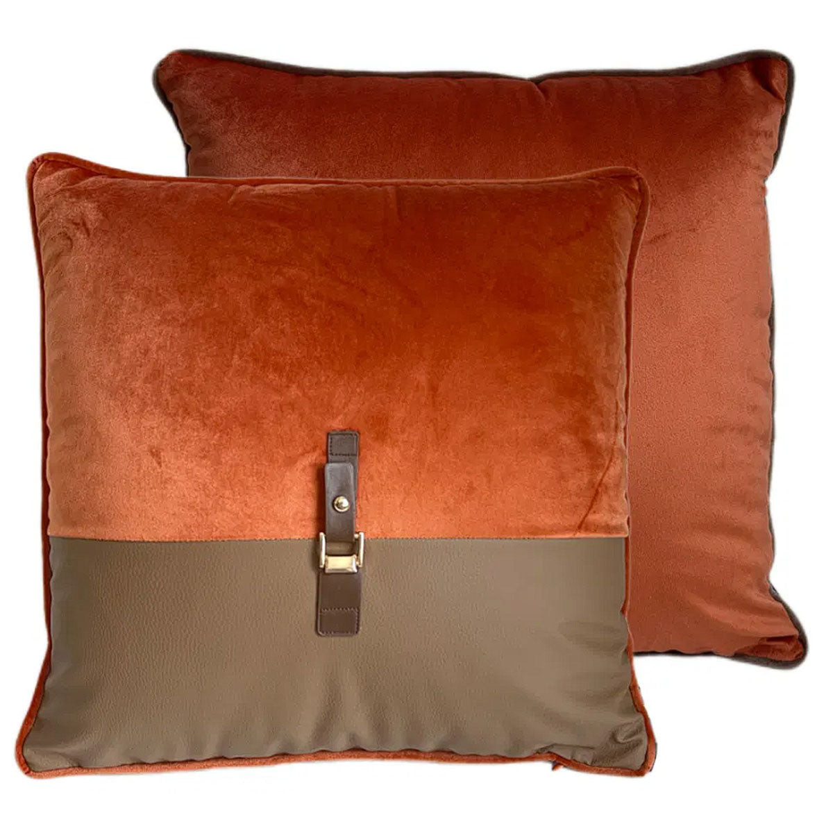 Malini Paul Moneypenny Buckleup Choc Cushion