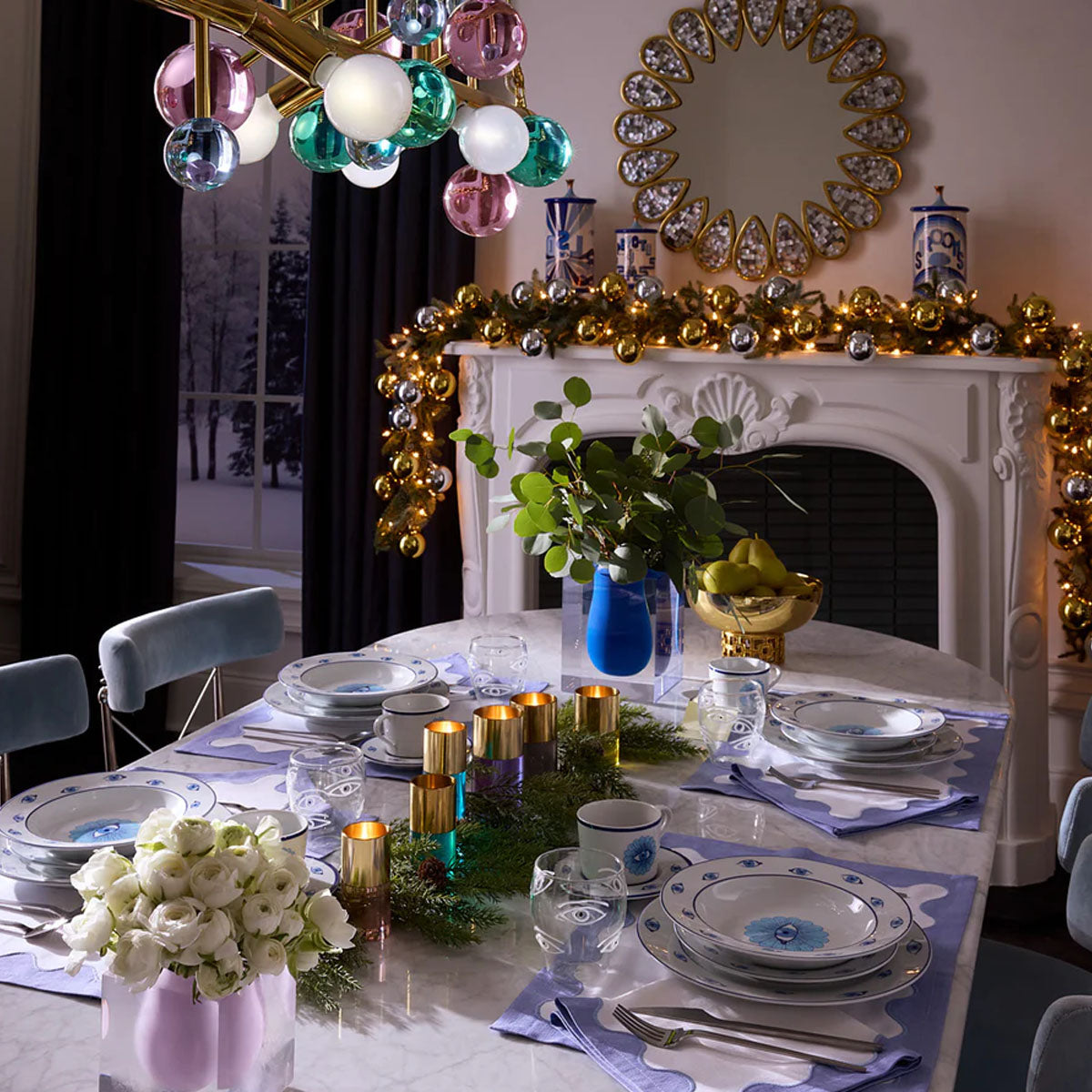 Jonathan Adler Petal Mirror - Grey