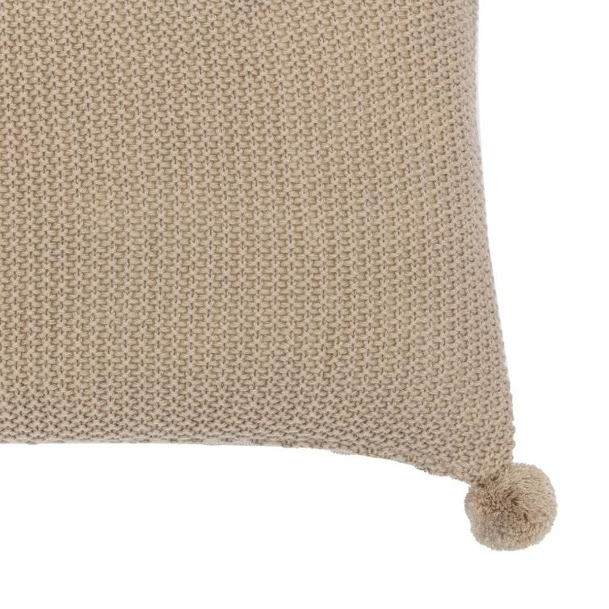 Gallery Direct Moss Stitch PomPom Cushion