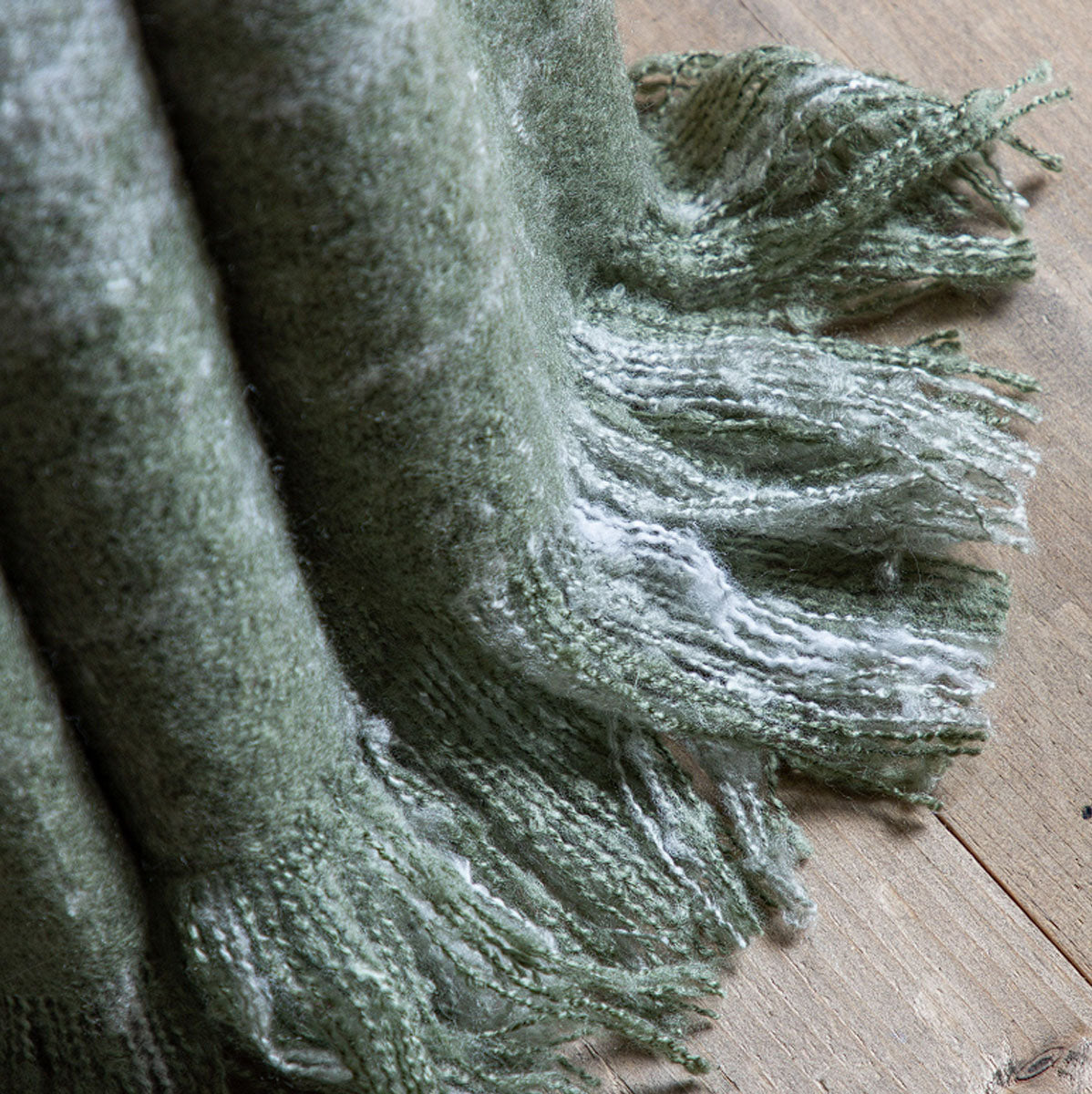 Gallery Direct Check Faux Mohair Throw