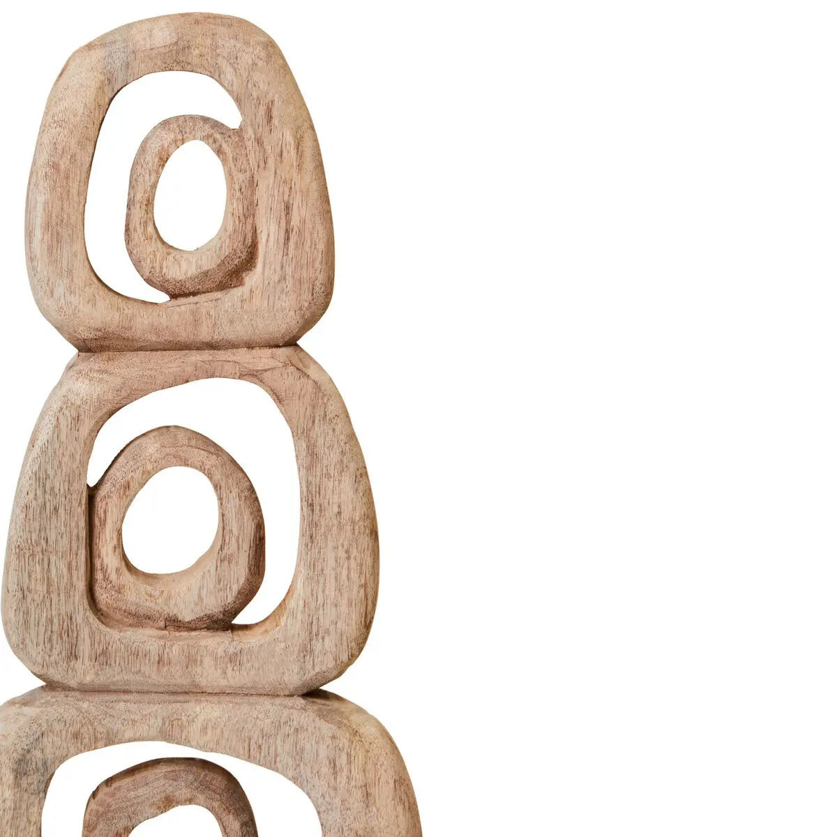 Beaumonde Home Fidel Natural Mango Wood Ring Sculpture
